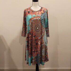 Janette Plus USA Geometric Dress Size Medium